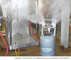 A fog unit such as this one can be used to clean a facility in the event of an outbreak of foodborne illnesses.